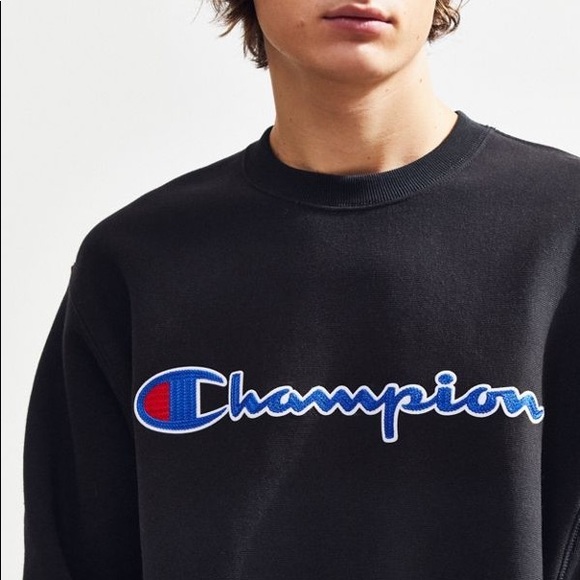 Champion Chain Stitch Script Crew Neck Sweatshirt - Picture 3 of 3